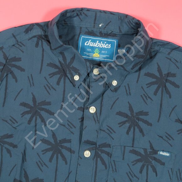 chubbies Other - Chubbies Shirt Mens Size Medium Blue Friday The Breeze Button Down Frat